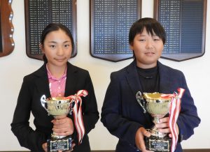 小学生男子・後藤琉唯 小学生女子・康田 嘉蓮